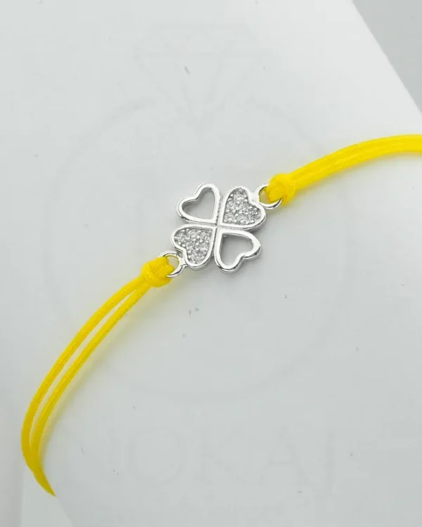 SREBRNA NARUKVICA S CIRKONIMA - DJETELINA (S251216-170032)