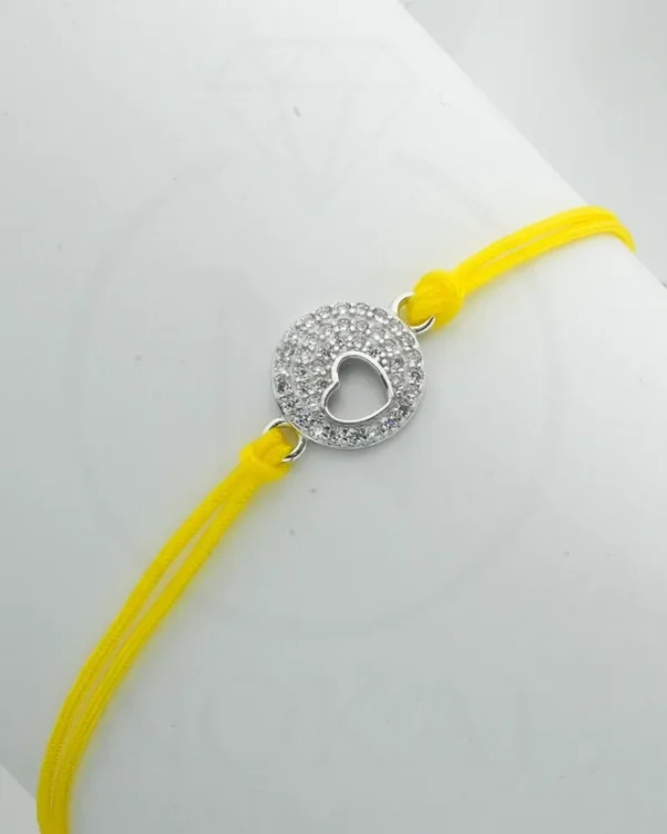 SREBRNA NARUKVICA S CIRKONIMA - SRCE (S251216-170059)