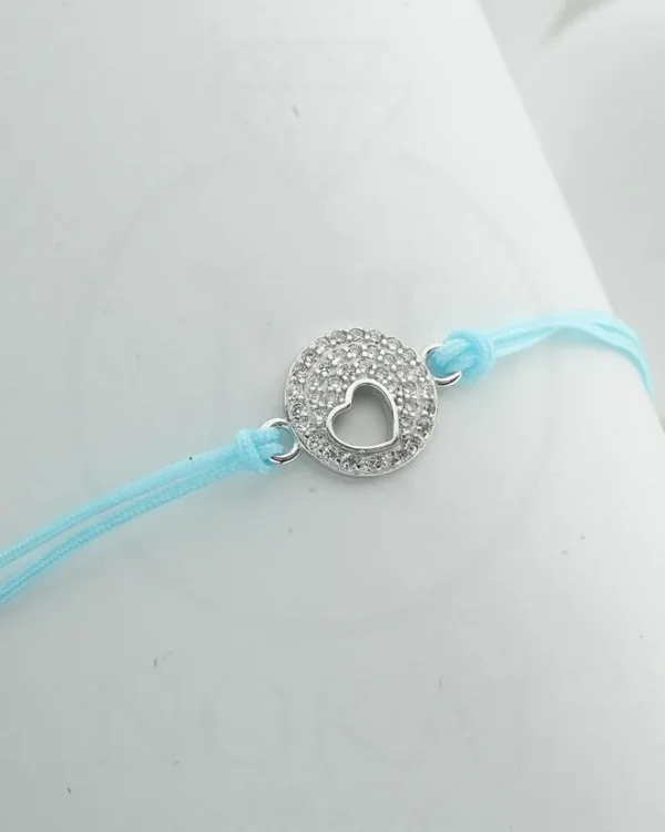 SREBRNA NARUKVICA S CIRKONIMA - SRCE (S251216-170234)