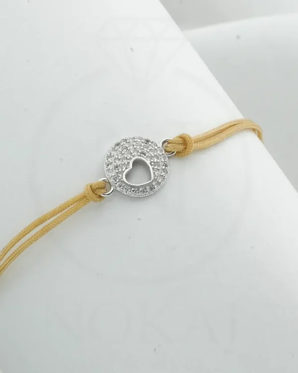 SREBRNA NARUKVICA S CIRKONIMA - SRCE (S251216-170343)