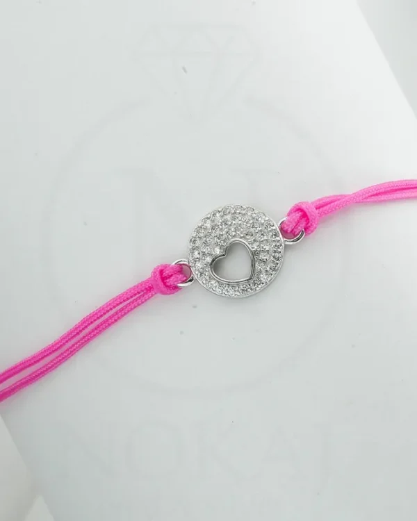 SREBRNA NARUKVICA S CIRKONIMA - SRCE (S251216-170519)