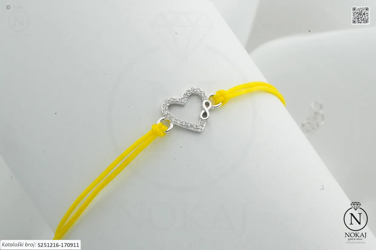 SREBRNA NARUKVICA S CIRKONIMA - BESKONAČNOST (S251216-170911)