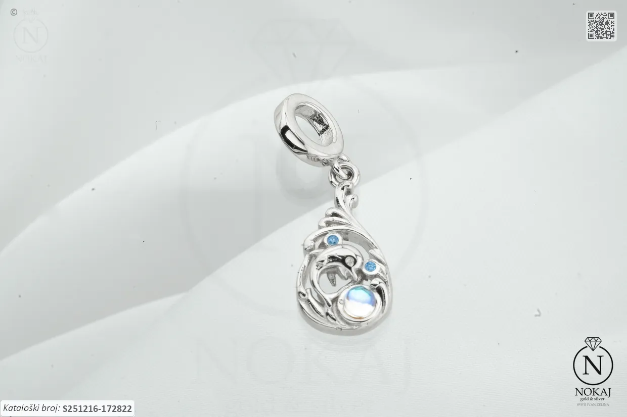 SREBRNI PRIVJESAK S CIRKONIMA - DUPIN (S251216-172822)
