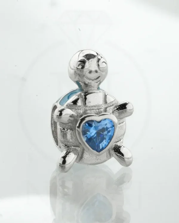 SREBRNI PRIVJESAK S CIRKONIMA - KORNJAČA (S251216-174559)