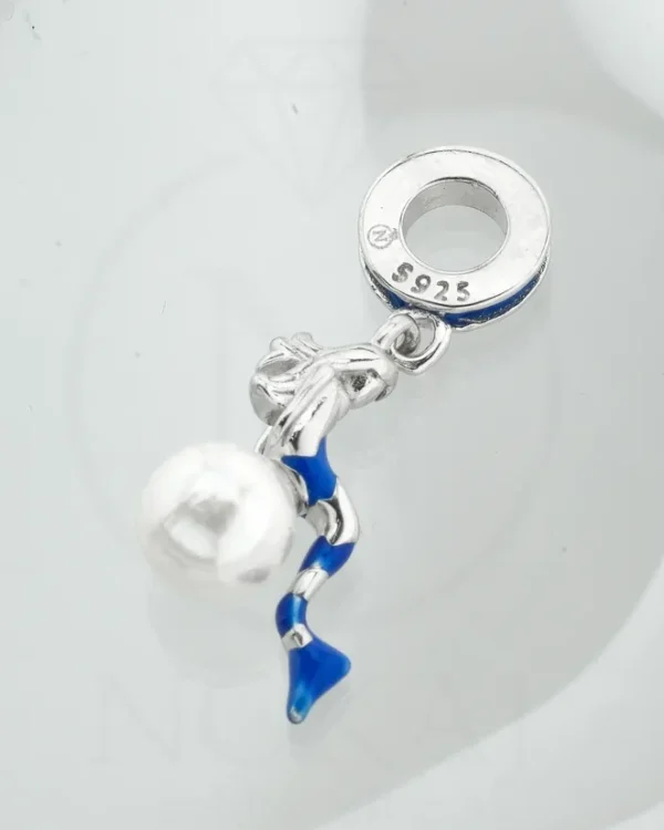 SREBRNI PRIVJESAK S BISEROM - SIRENA (S251216-174829)