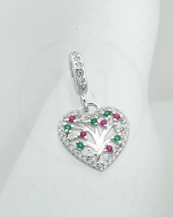 SREBRNI PRIVJESAK S CIRKONIMA - STABLO ŽIVOTA (S251216-180154)