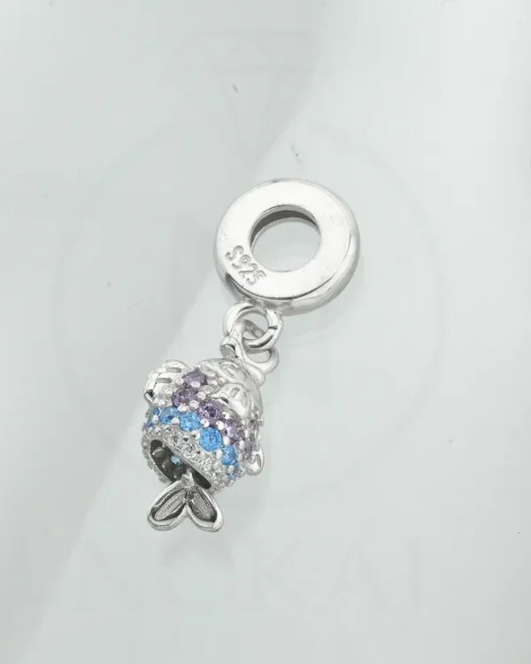 SREBRNI PRIVJESAK S CIRKONIMA - RIBA (S251216-180348)