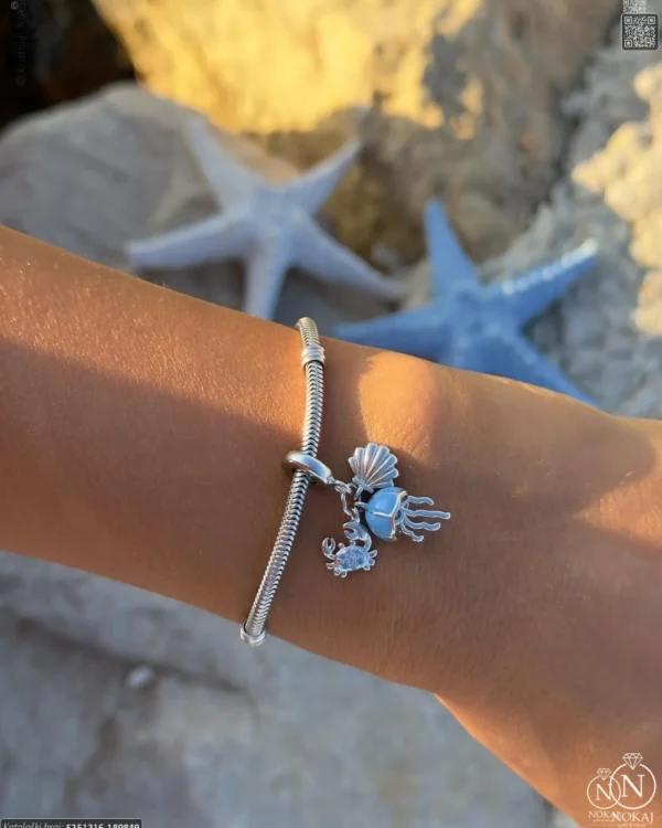 SREBRNI PRIVJESAK S CIRKONOM - MORSKI MOTIVI (S251216-180849)