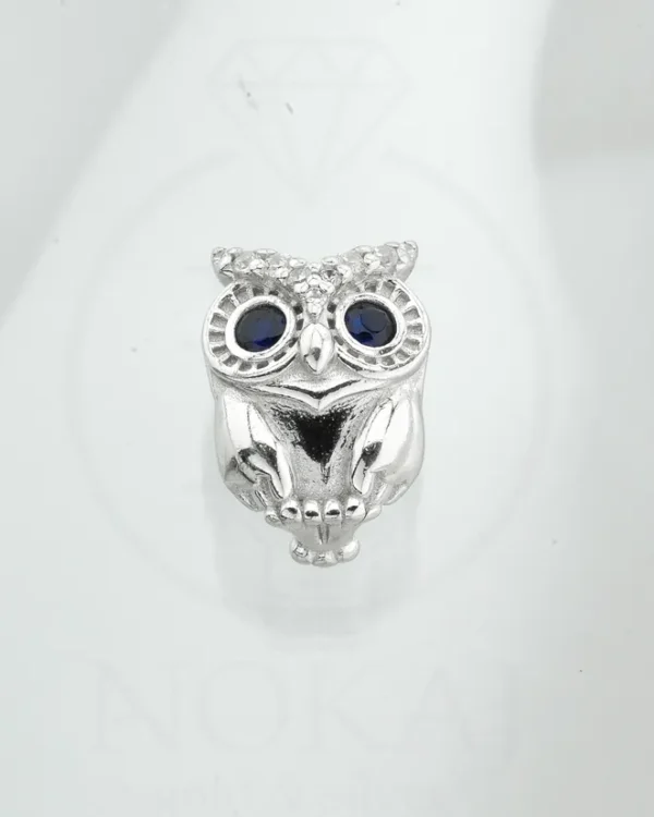 SREBRNI PRIVJESAK S CIRKONIMA - SOVA (S251216-183620)