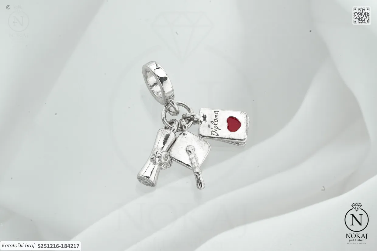 SREBRNI PRIVJESAK S CIRKONOM - DIPLOMA (S251216-184217)
