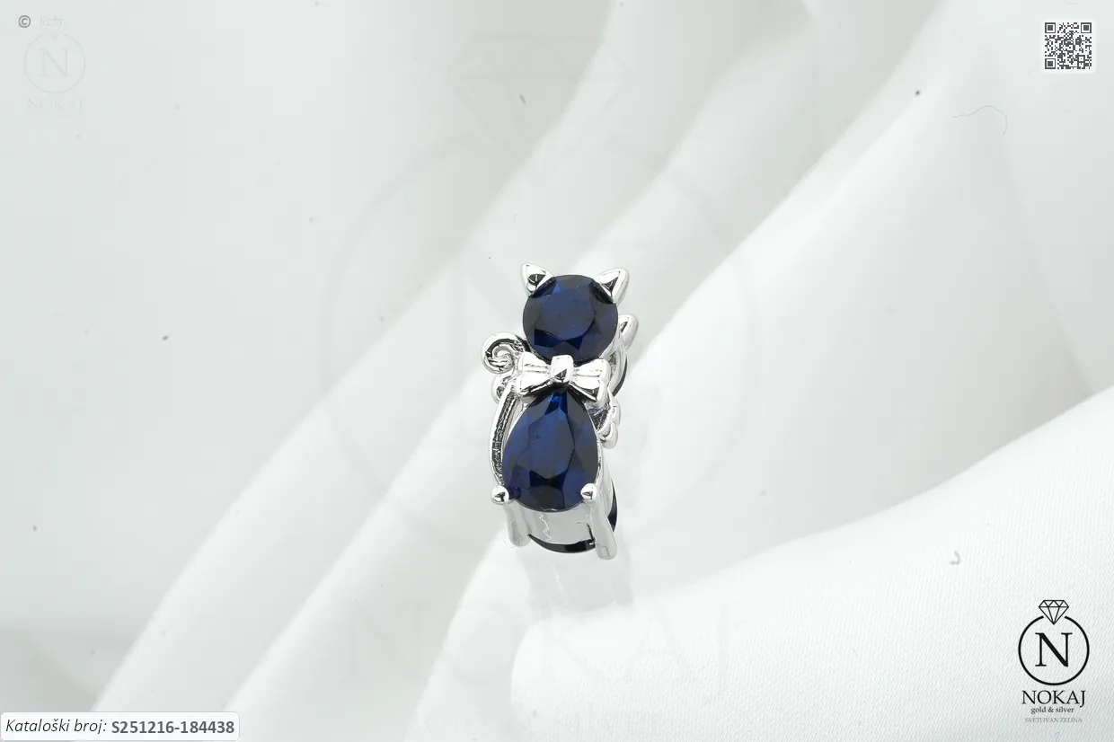 SREBRNI PRIVJESAK - MAČKA (S251216-184438)