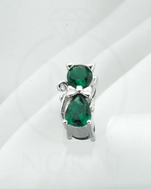 SREBRNI PRIVJESAK S CIRKONIMA - MAČKA (S251216-185339)