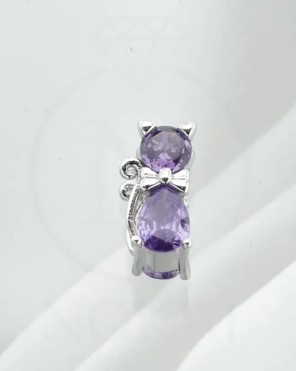 SREBRNI PRIVJESAK S CIRKONIMA - MAČKA (S251216-185442)