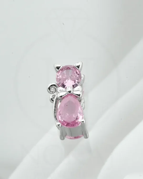 SREBRNI PRIVJESAK S CIRKONIMA - MAČKA (S251216-185523)