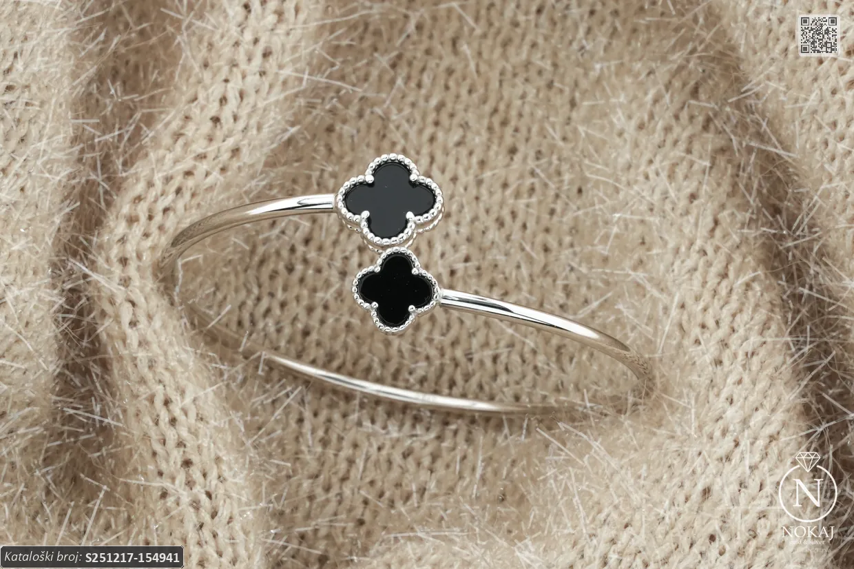 SREBRNA NARUKVICA - DJETELINA (S251217-154941)