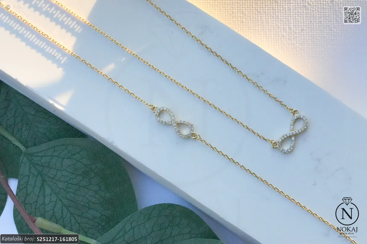 SREBRNI KOMPLET S CIRKONIMA - BESKONAČNOST (S251217-161805) - Slika 2