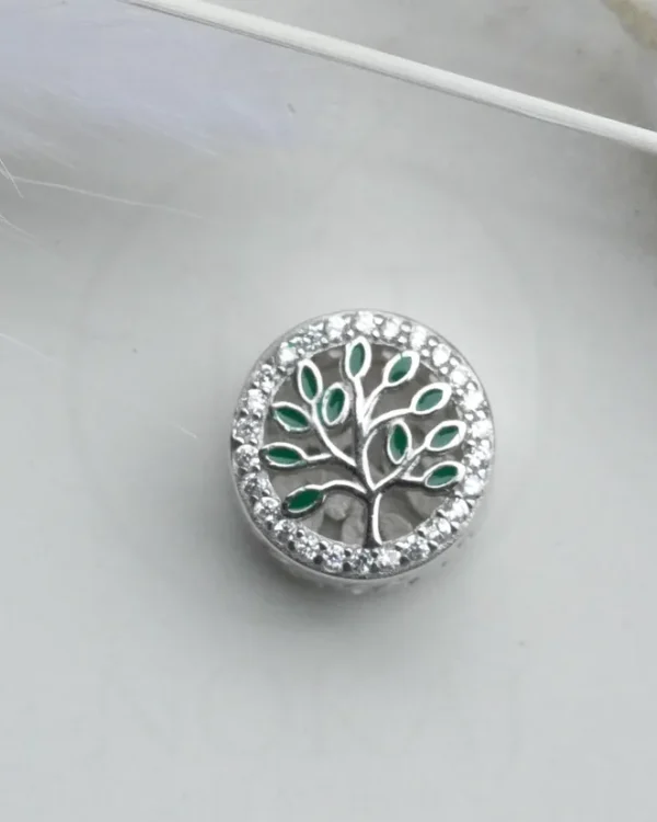 SREBRNI PRIVJESAK S CIRKONIMA - STABLO ŽIVOTA (S251217-182224)