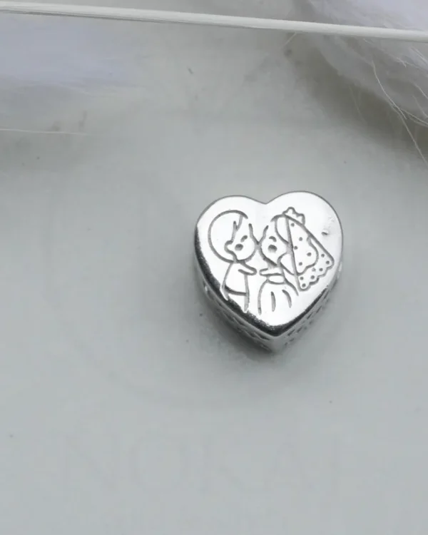 SREBRNI PRIVJESAK S CIRKONIMA - ZALJUBLJENI PAR (S251217-182349)