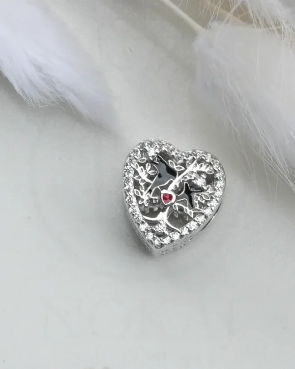 SREBRNI PRIVJESAK S CIRKONIMA - SRCE (S251217-183538)