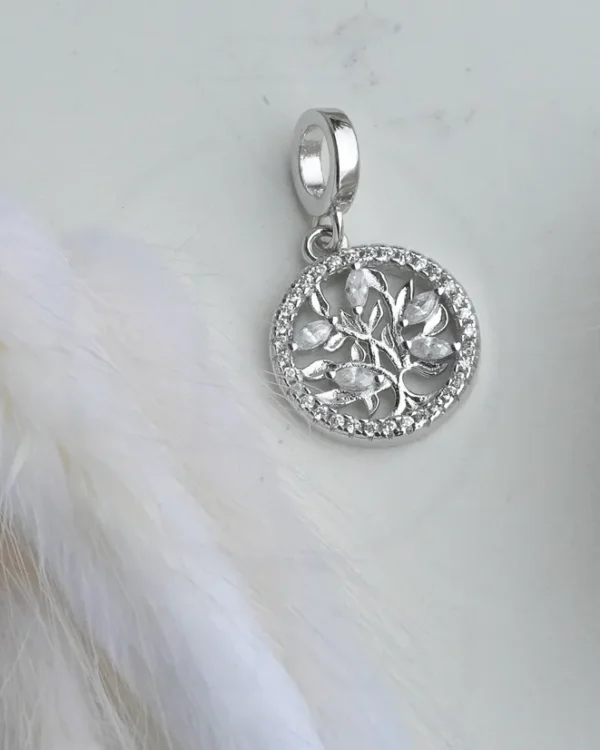 SREBRNI PRIVJESAK S CIRKONIMA - STABLO ŽIVOTA (S251217-184558)