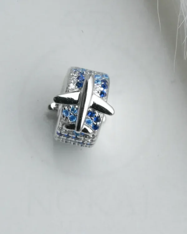 SREBRNI PRIVJESAK S CIRKONOM - AVION (S251217-193427)