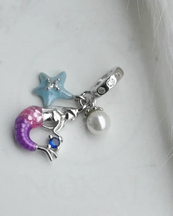 SREBRNI PRIVJESAK S BISEROM - MORSKI MOTIVI (S251217-194807)