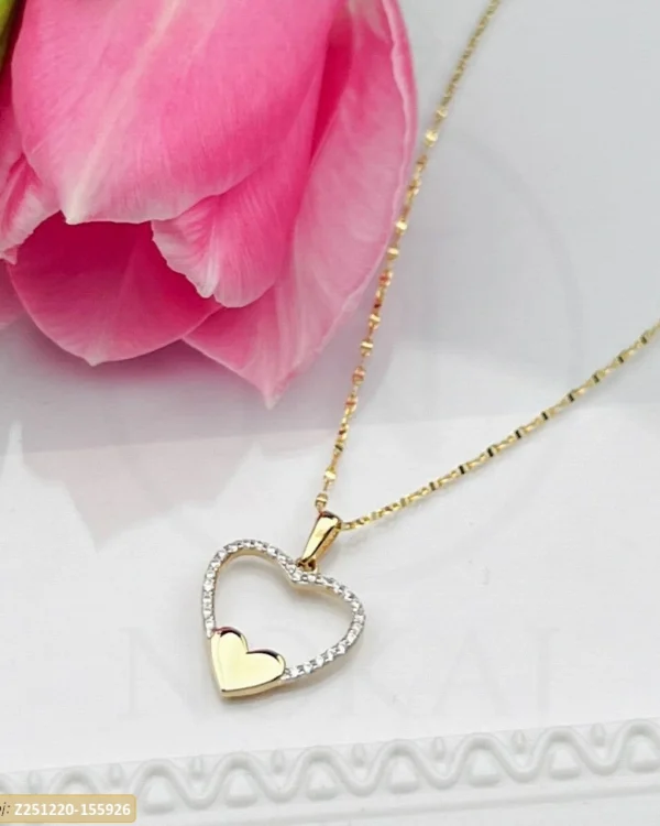 ZLATNA OGRLICA S CIRKONIMA - SRCE (Z251220-155926)
