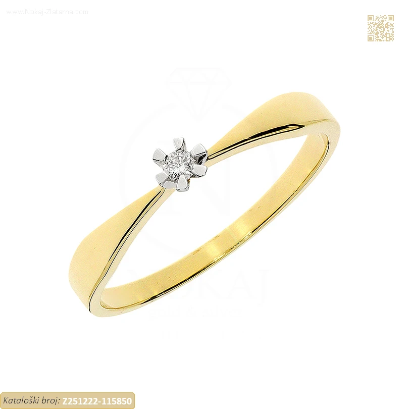 ZLATNI ZARUČNI PRSTEN (Z251222-115850)