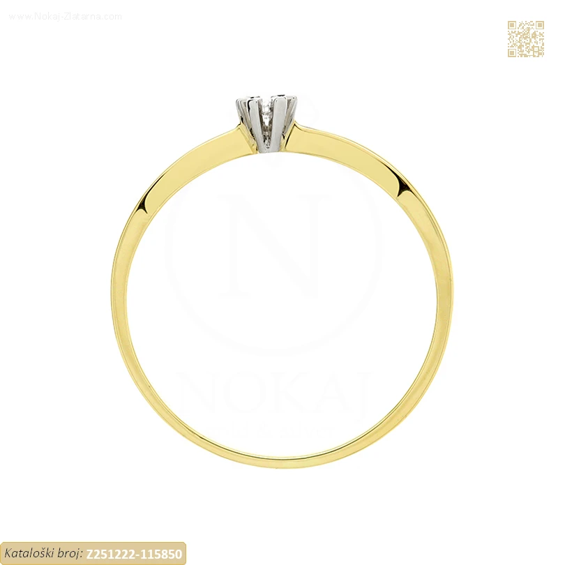 ZLATNI ZARUČNI PRSTEN (Z251222-115850) - Slika 2