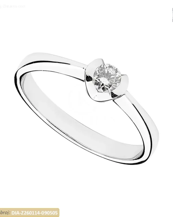 ZLATNI ZARUČNI PRSTEN S DIJAMANTOM (Z260114-090505)