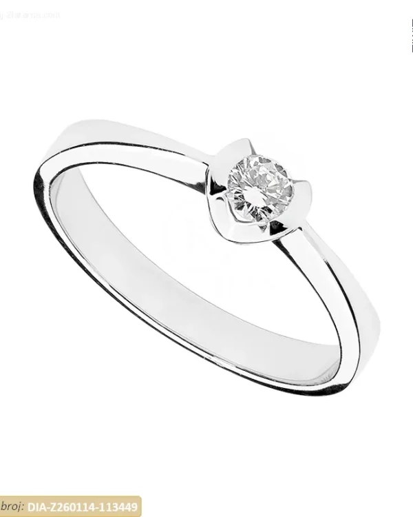 ZLATNI ZARUČNI PRSTEN S DIJAMANTOM (Z260114-113449)