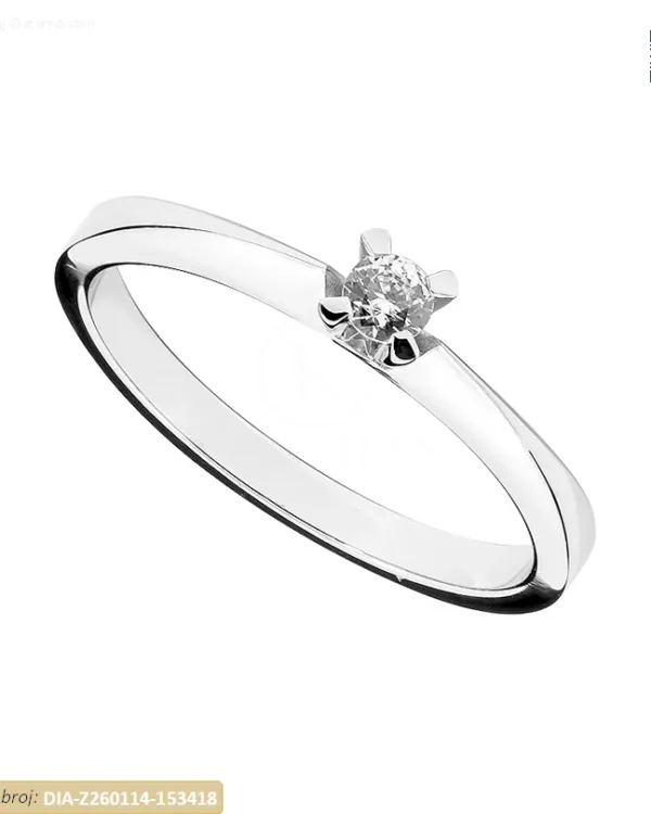 ZLATNI ZARUČNI PRSTEN S DIJAMANTOM (Z260114-153418)