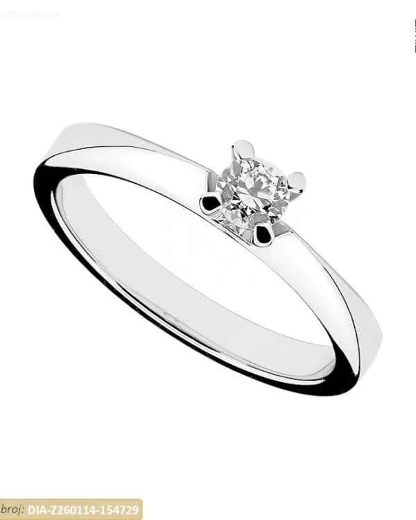 ZLATNI ZARUČNI PRSTEN S DIJAMANTOM (Z260114-154729)
