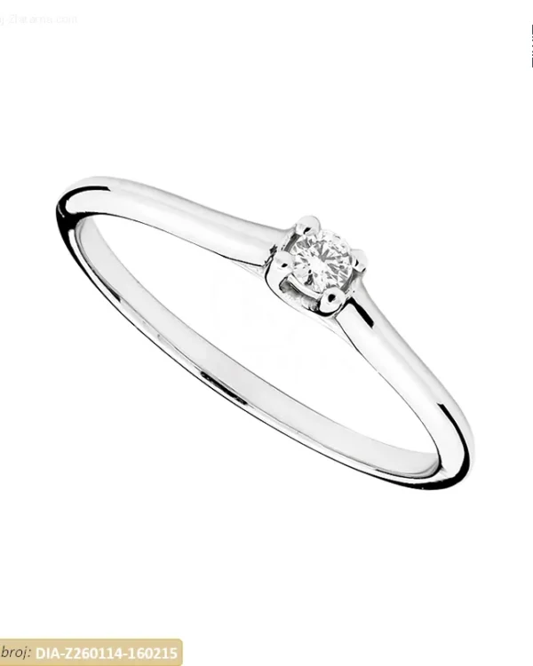 ZLATNI ZARUČNI PRSTEN S DIJAMANTOM (Z260114-160215)