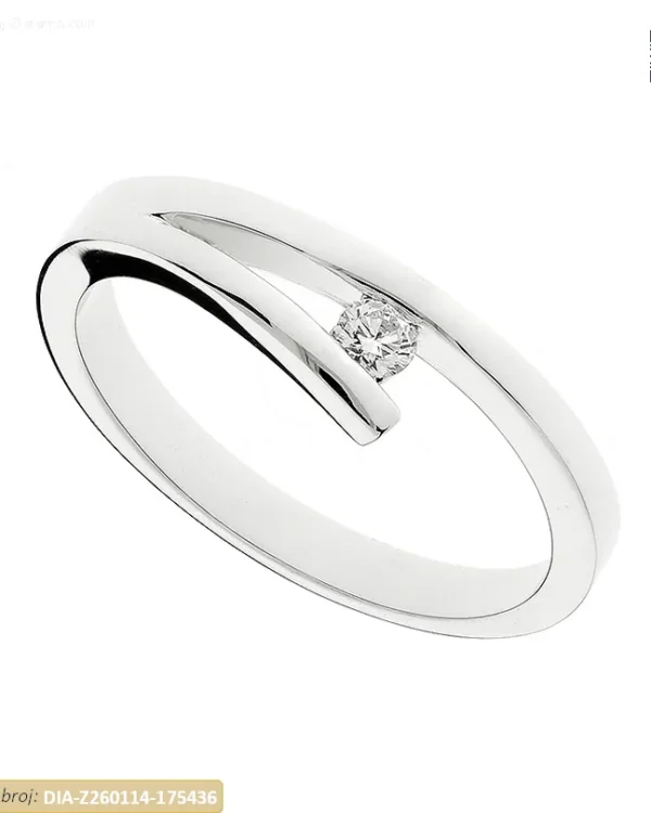 ZLATNI ZARUČNI PRSTEN S DIJAMANTOM (Z260114-175436)