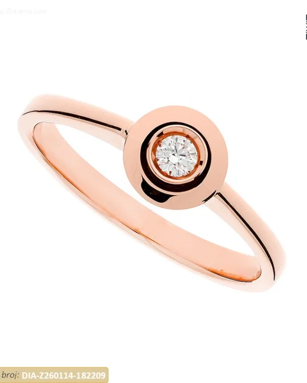 ZLATNI ZARUČNI PRSTEN S DIJAMANTOM (Z260114-182209)