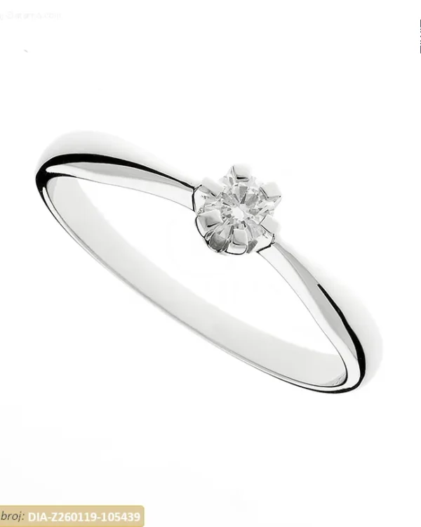 ZLATNI ZARUČNI PRSTEN S DIJAMANTOM (Z260119-105439)
