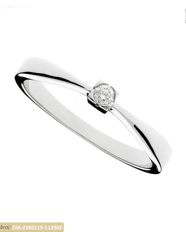 ZLATNI ZARUČNI PRSTEN S DIJAMANTOM (Z260119-112302)