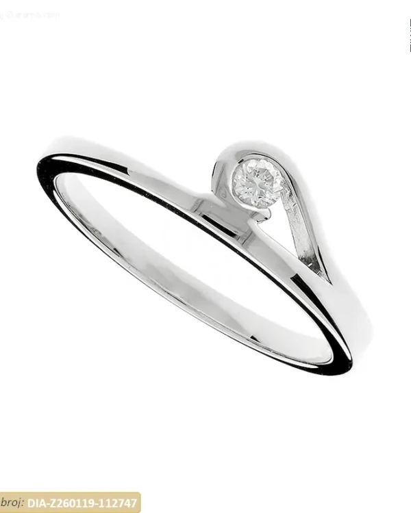 ZLATNI ZARUČNI PRSTEN S DIJAMANTOM (Z260119-112747)