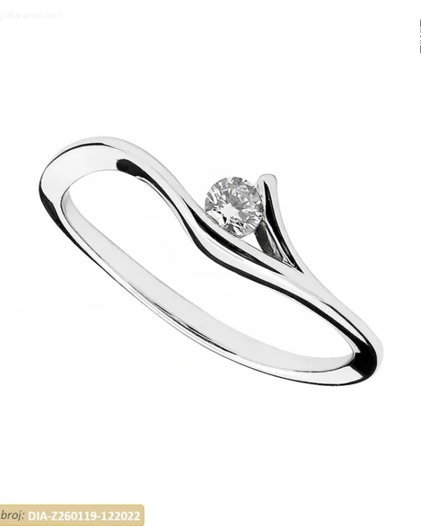 ZLATNI ZARUČNI PRSTEN S DIJAMANTOM (Z260119-122022)