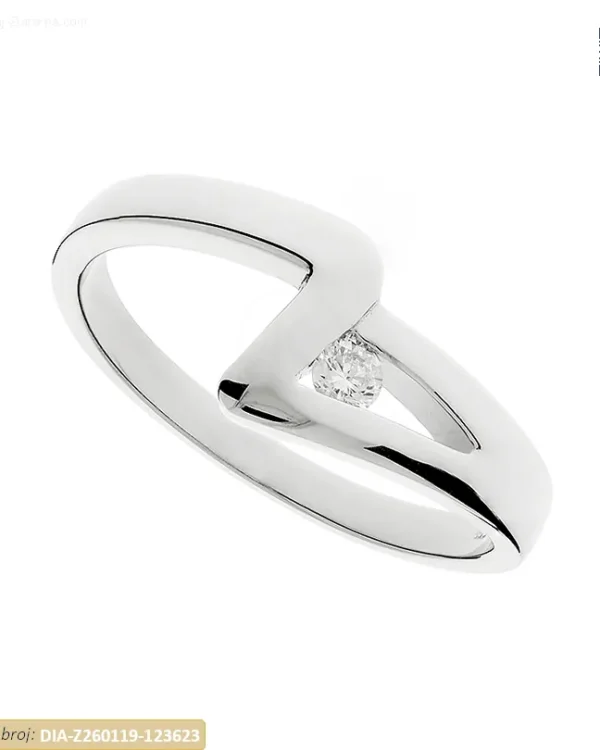 ZLATNI ZARUČNI PRSTEN S DIJAMANTOM (Z260119-123623)