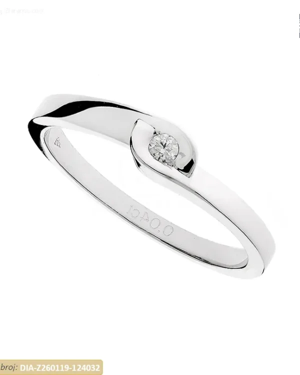 ZLATNI ZARUČNI PRSTEN S DIJAMANTOM (Z260119-124032)
