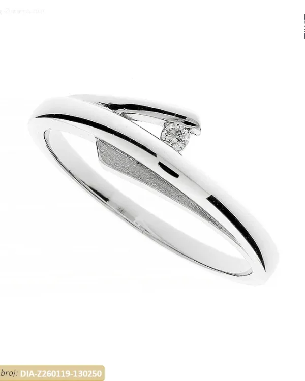 ZLATNI ZARUČNI PRSTEN S DIJAMANTOM (Z260119-130250)
