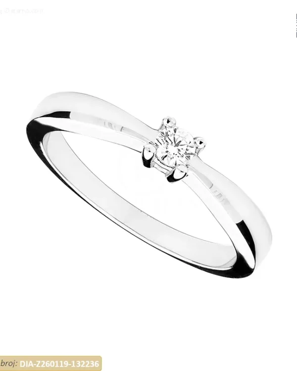 ZLATNI ZARUČNI PRSTEN S DIJAMANTOM (Z260119-132236)