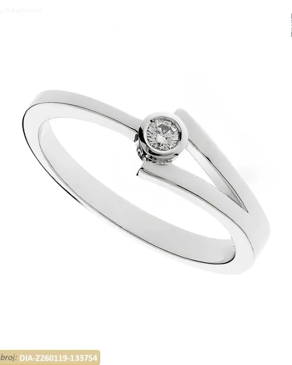 ZLATNI ZARUČNI PRSTEN S DIJAMANTOM (Z260119-133754)