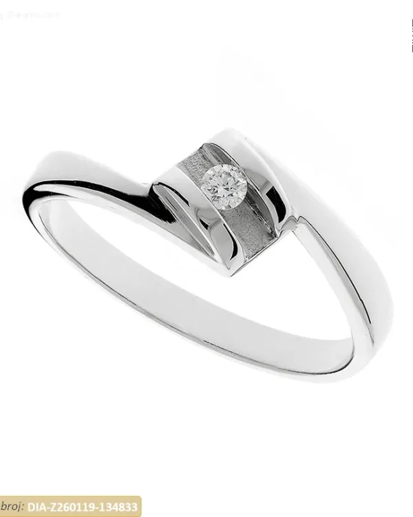 ZLATNI ZARUČNI PRSTEN S DIJAMANTOM (Z260119-134833)