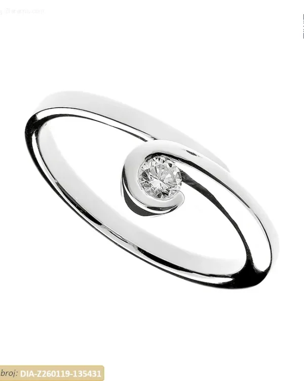 ZLATNI ZARUČNI PRSTEN S DIJAMANTOM (Z260119-135431)