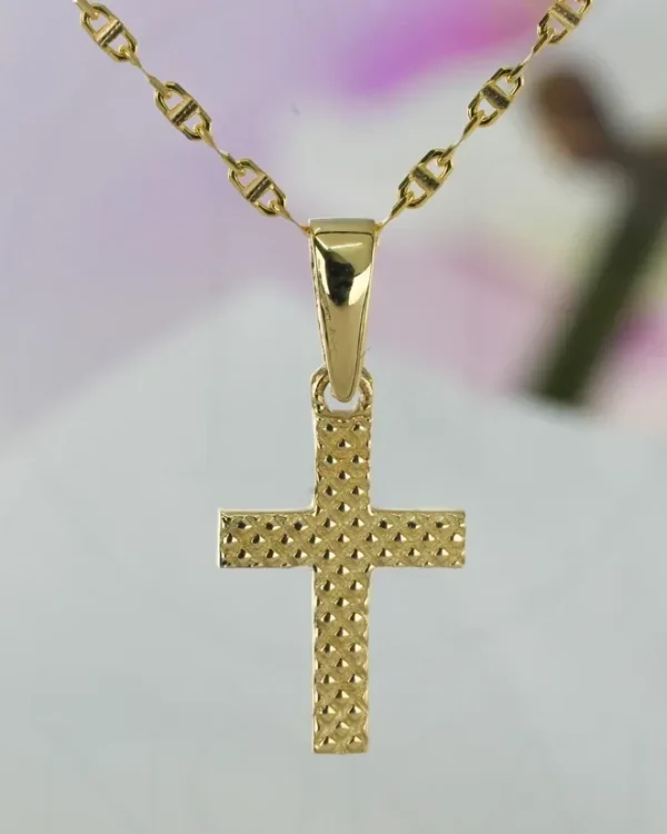 ZLATNA OGRLICA S CIRKONIMA - KRIŽ (Z251223-084158)