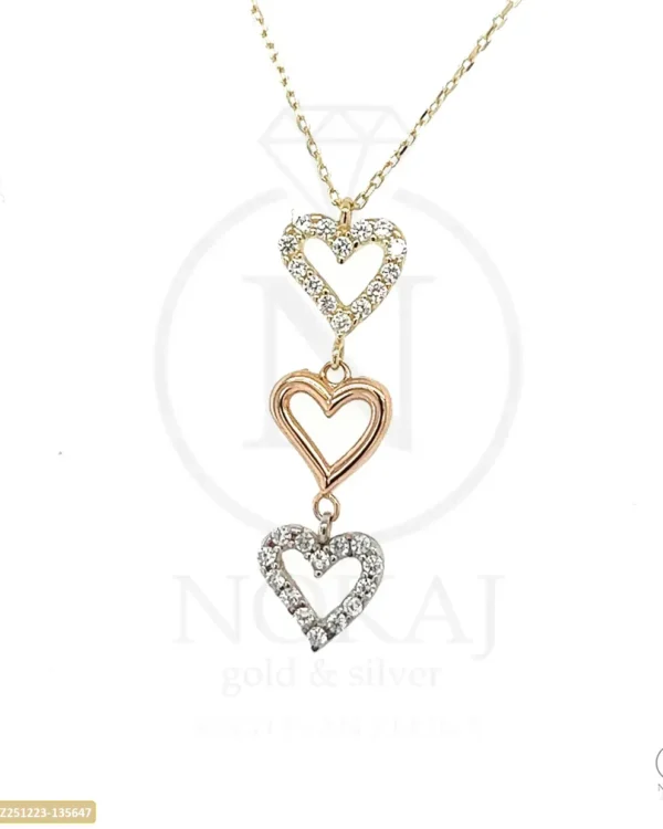 ZLATNA OGRLICA S CIRKONIMA - SRCE (Z251223-135647)