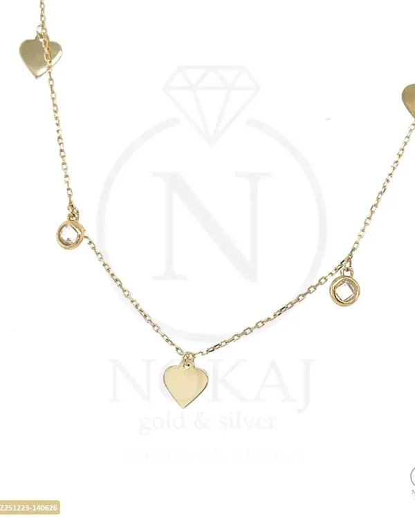 ZLATNA OGRLICA S CIRKONIMA - SRCE (Z251223-140626)